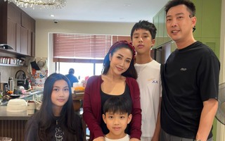 Ốc Thanh Vân đưa 3 con trở lại Úc