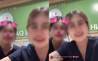 Clip 2 cô gái mặc áo blouse dọa "tiêm thuốc độc" người khác trên TikTok: Bệnh viện chấm dứt tiếp nhận, bàn giao 2 nữ sinh thực tập về trường