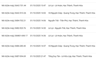 200 chủ xe có biển số sau nhanh chóng nộp phạt nguội theo Nghị định 168