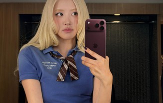 Cả thế giới ganh tị, Rosé là người đầu tiên selfie bằng iPhone 18 Pro