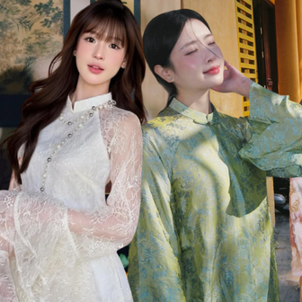 Đường đua áo dài Tết 2026: Không thể phân định thắng thua, gái xinh trên TikTok là thần!