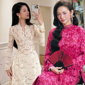 Vì sao áo dài ren được dự đoán là “át chủ bài” mùa Tết 2026?