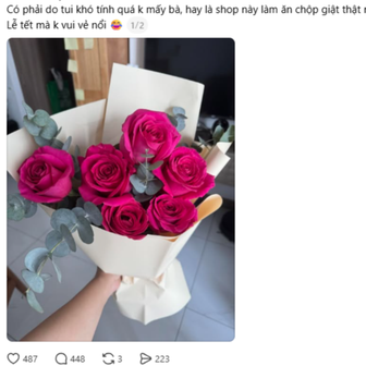 Bó hoa 1 triệu gây tranh cãi nhất 8/3