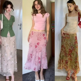 8 cách phối chân váy hoa nhí giúp nàng mặc đẹp từ công sở đến đi biển