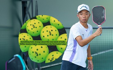 Nghi vấn Quang Dương dùng ảnh mạng để review loại bóng pickleball đang gây tranh cãi