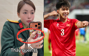 Chiếc ốp điện thoại "vạch trần" quan hệ của Lý Đức U23 Việt Nam và hotgirl bắn súng Phí Thanh Thảo giữa tin hẹn hò