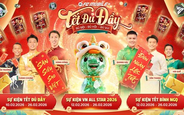 EA Sports FC Mobile Việt Nam đón Tết “đủ đầy” cùng dàn sao Việt, hoàn thiện đội hình 11 chiến binh Sao Vàng