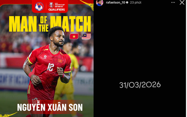 Xuân Son xuất sắc nhất và dòng "story bí ẩn" 31/3/2026 đã có lời giải đáp