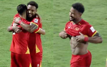 Đẳng cấp: Hoàng Hên kiến tạo, Xuân Son ghi 2 bàn, vén áo lên đếm đủ 8 múi cực phẩm đáp trả cực gắt khi bị chê lên cân