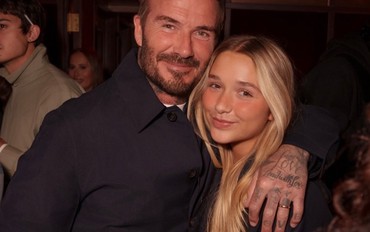 Không còn là "công chúa nhỏ", Harper Beckham "lột xác" thành thiếu nữ, chiếm trọn spotlight bên David Beckham