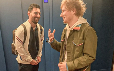 3 phút xấu hổ nhất đời Ed Sheeran: Tuôn đủ lời hoa mỹ trước Messi nhưng nhận ra GOAT không nói tiếng Anh
