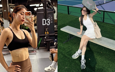 Nhật Lê - mối tình năm 17 tuổi của cầu thủ nổi tiếng khoe dáng nuột nà, visual nổi bật trên sân pickleball