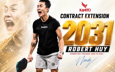 Ngôi sao làng pickleball Việt Robert Huy gia hạn hợp đồng với Kamito đến năm 2031