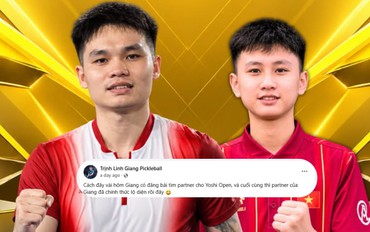 Sau khi phải tìm partner trên mạng, Linh Giang chọn đồng đội kém 15 tuổi tại Yoshi Pickleball Open
