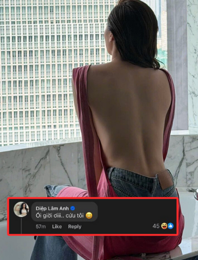 Bóng lưng mỹ nhân khiến Diệp Lâm Anh kêu cứu