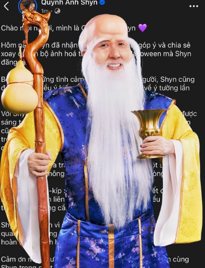 Quỳnh Anh Shyn xin lỗi, gỡ gấp bộ ảnh Halloween Ông Thọ gây tranh cãi