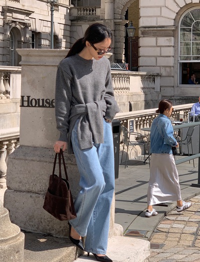 Áo len và quần jeans: Combo đẹp bất bại trong mùa lạnh, có rất nhiều cách diện để style luôn xịn