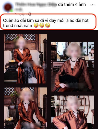 Lại thêm một mẫu áo dài Tết dấy lên "thị phi" khắp MXH: "Cách tân" hay "phản cảm"???