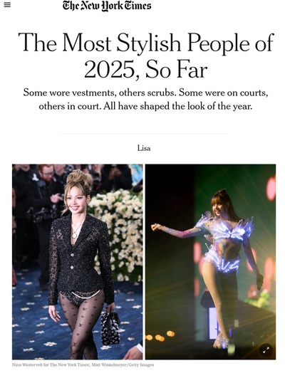 Lisa được vinh danh hàng loạt, 2025 quá rực rỡ rồi!