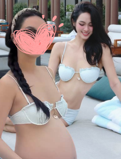 Vũ Thuý Quỳnh khi sắp "vỡ chum": Cùng 1 bộ bikini, bây giờ 2 số phận
