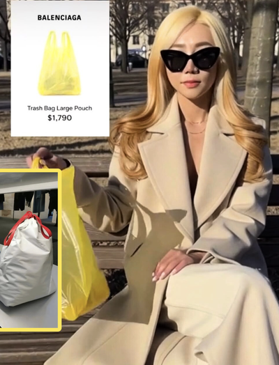 Túi nylon vàng của Trương Tịnh Nghi đang giúp Balenciaga thành "gã hề ngồi mát ăn bát vàng"