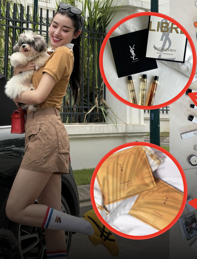 Cách Á hậu Huyền My dỗ ngọt khi dính drama: "Phú bà" trải mỹ phẩm cao cấp đầy sàn, tuyên bố hôm nay tặng hết