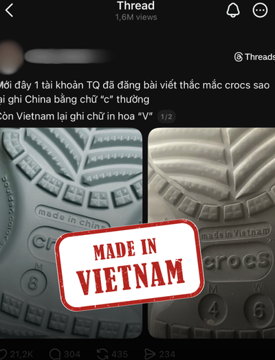 Một thắc mắc của người Trung khiến người Việt đồng loạt lật đế dép lên xem