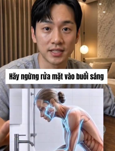 Nhiều người Hàn không rửa mặt buổi sáng vì một lý do