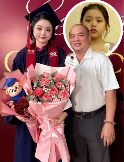 Con gái Thuý Hạnh - Minh Khang lột xác sau 12 năm: "Thiên thần răng thỏ" toả sáng với visual thiếu nữ trong ngày trọng đại