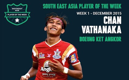 "Messi Campuchia" được bầu là "Cầu thủ Đông Nam Á ấn tượng nhất tuần"