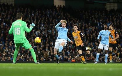 Man City vào bán kết Cúp Liên đoàn sau chiến thắng đậm trước Hull City