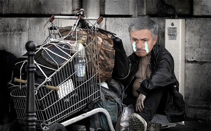 Ảnh chế: Jose Mourinho khóc tu hu vì Van Gaal quyết không từ chức