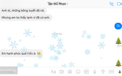Tuyết đã rơi trên Facebook. Bạn thử chưa?