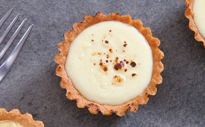 Tăng cân vèo vèo với bánh tart 3 loại phô mai nướng
