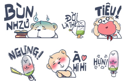 20 sắc thái học sinh thời đại sticker