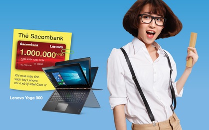 Tặng ngay 1 triệu đồng khi mua máy tính Lenovo