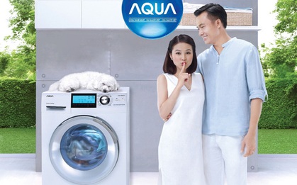 Máy giặt lồng ngang AQUA Inverter: Đổ đầy khay 1 lần, giặt khoảng 20 lần