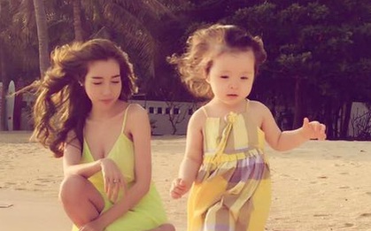 "Thiên thần" Cadie Mộc Trà lại khiến fan xao xuyến vì loạt ảnh lần đầu đi biển