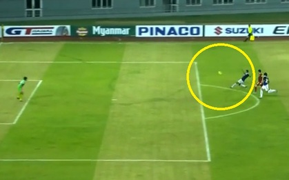 "Bàn đá phản lưới nhà hài nhất năm" xuất hiện trong trận Việt Nam - Campuchia