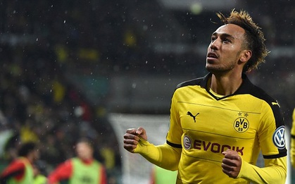 Aubameyang lập poker, Dortmund hủy diệt Hamburg