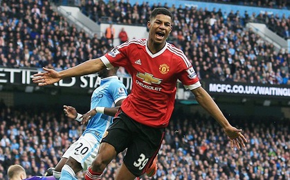 Beckham hạnh phúc khi "măng non" của Rashford ghi bàn trong trận derby