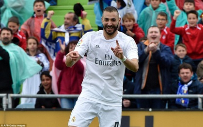 Đè bẹp Getafe, Real còn kém Barca một điểm