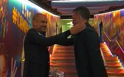 Màn hội ngộ đầy xúc động của Pep Guardiola và "đối thủ" Luis Enrique