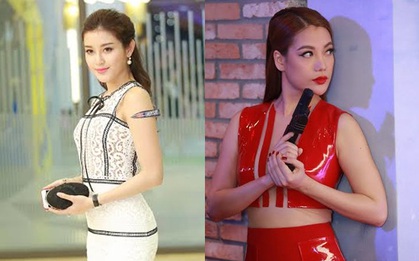 Trương Ngọc Ánh và Huyền My đọ dáng quyến rũ tại họp báo "Truy Sát"