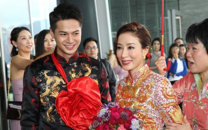 "Ảnh hậu TVB" Dương Di đeo vàng kín tay, cùng tình trẻ kém 5 tuổi rạng ngời trong ngày cưới