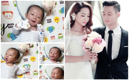 Hoa khôi wushu Thùy Linh gửi lời nhắn ngọt ngào ngày đầy tháng con trai