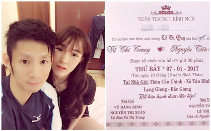 Hé lộ ngày cưới của cặp đôi cầu lông Nguyễn Tiến Minh - Vũ Thị Trang