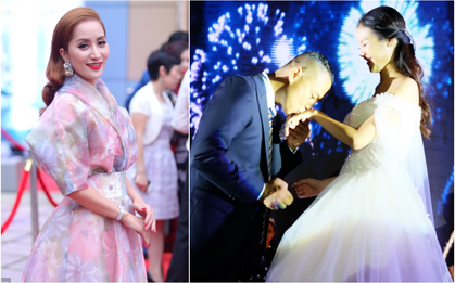 Khánh Thi một mình đến chúc mừng đám cưới tình cũ Chí Anh
