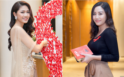 Á hậu Thanh Tú diện đầm xuyên thấu đọ sắc cùng Văn Mai Hương và dàn mỹ nhân tại sự kiện
