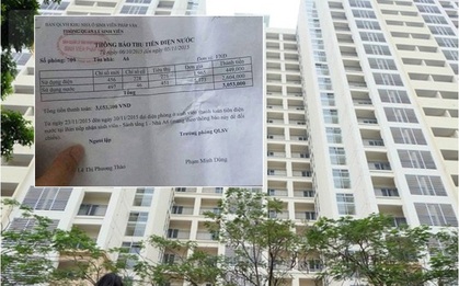 Sinh viên thuê trọ ở Hà Nội phát hoảng vì hóa đơn tiền điện nước hơn 3 triệu/tháng